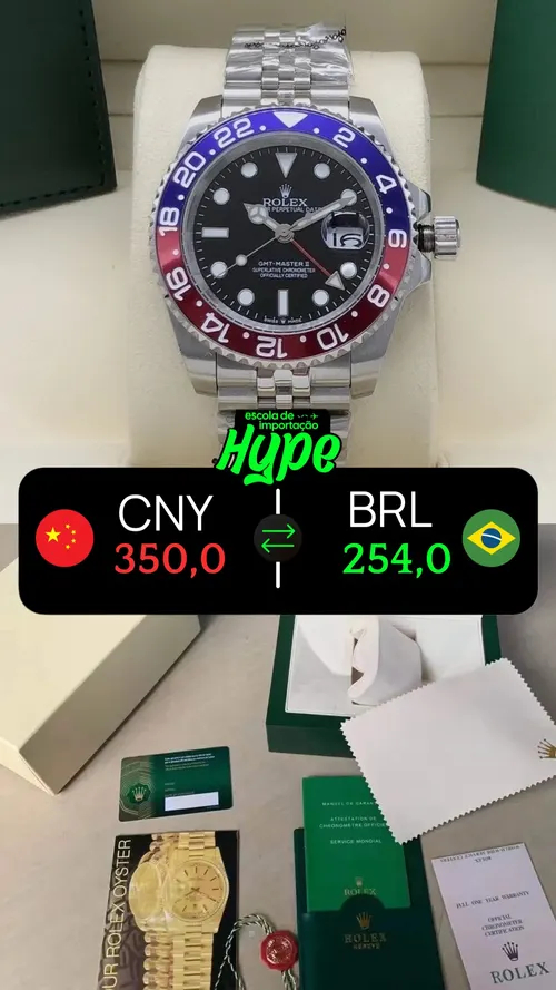 Produto importado com valor de fábrica em CNY e BRL