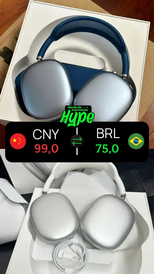 Produto importado com valor de fábrica em CNY e BRL